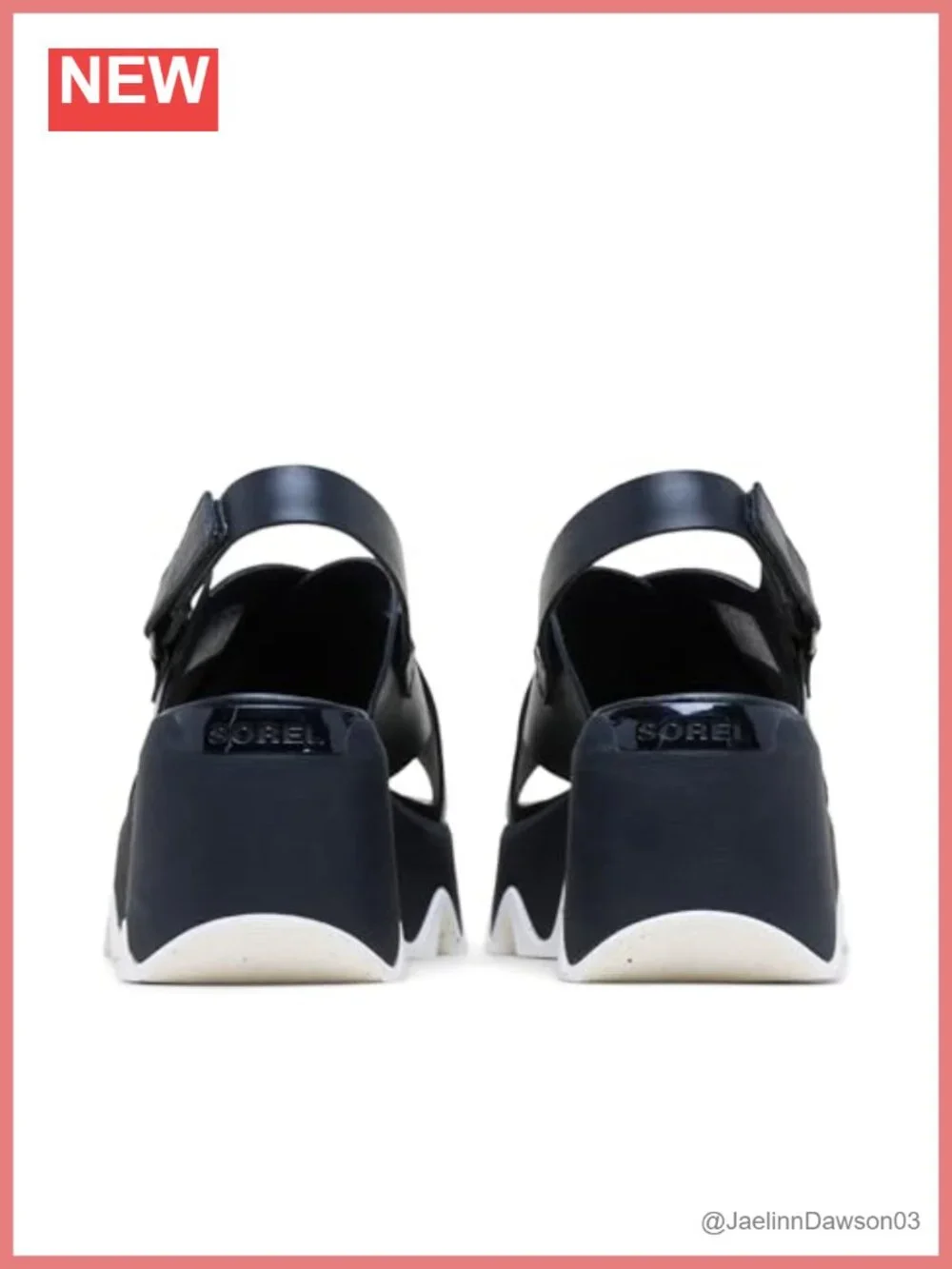 Sorel Kinetic Aura Slingback Platform Sandals Women's Size 10 Leather
